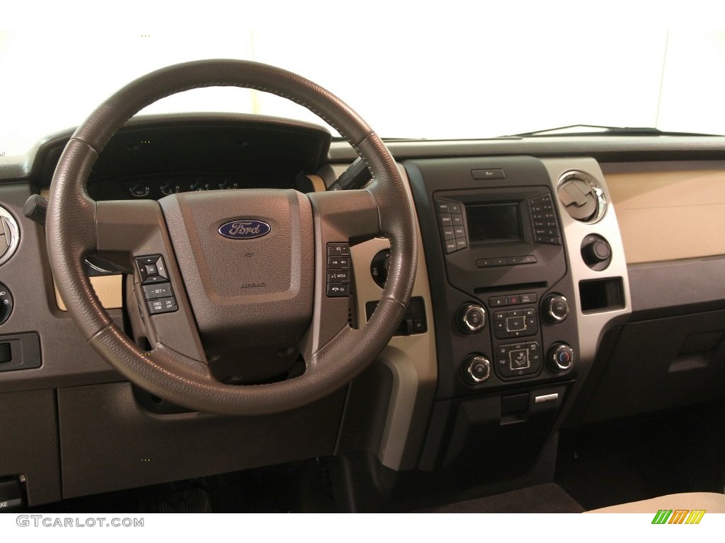 2013 F150 XLT SuperCrew 4x4 - Pale Adobe Metallic / Adobe photo #8