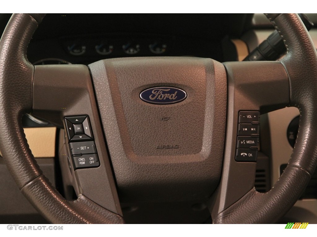 2013 F150 XLT SuperCrew 4x4 - Pale Adobe Metallic / Adobe photo #9