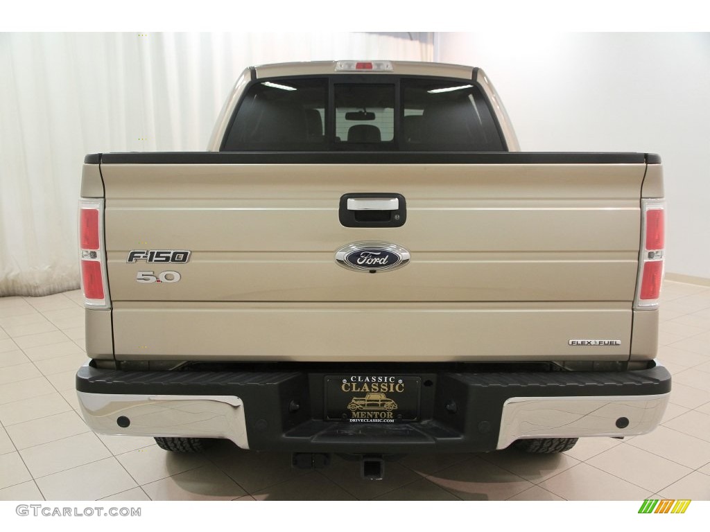 2013 F150 XLT SuperCrew 4x4 - Pale Adobe Metallic / Adobe photo #22