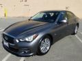 2015 Graphite Shadow Infiniti Q50 3.7  photo #14