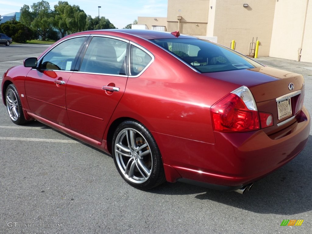 2006 M 35 Sport Sedan - Crimson Roulette Pearl / Graphite photo #13