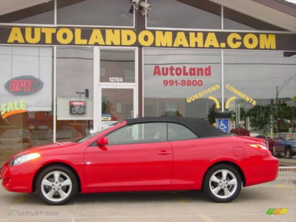 2006 Solara SLE V6 Convertible - Absolutely Red / Dark Stone photo #1