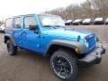 2016 Hydro Blue Pearl Jeep Wrangler Unlimited Sport 4x4  photo #12