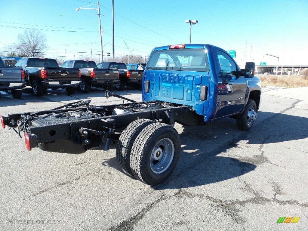 Deep Ocean Blue Metallic 2016 Chevrolet Silverado 3500HD WT Regular Cab 4x4 Chassis Exterior Photo #110609266