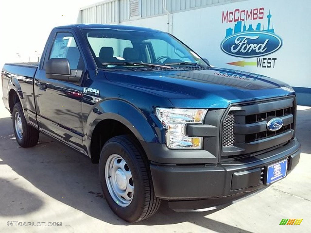 2016 F150 XL Regular Cab - Blue Jeans / Medium Earth Gray photo #7