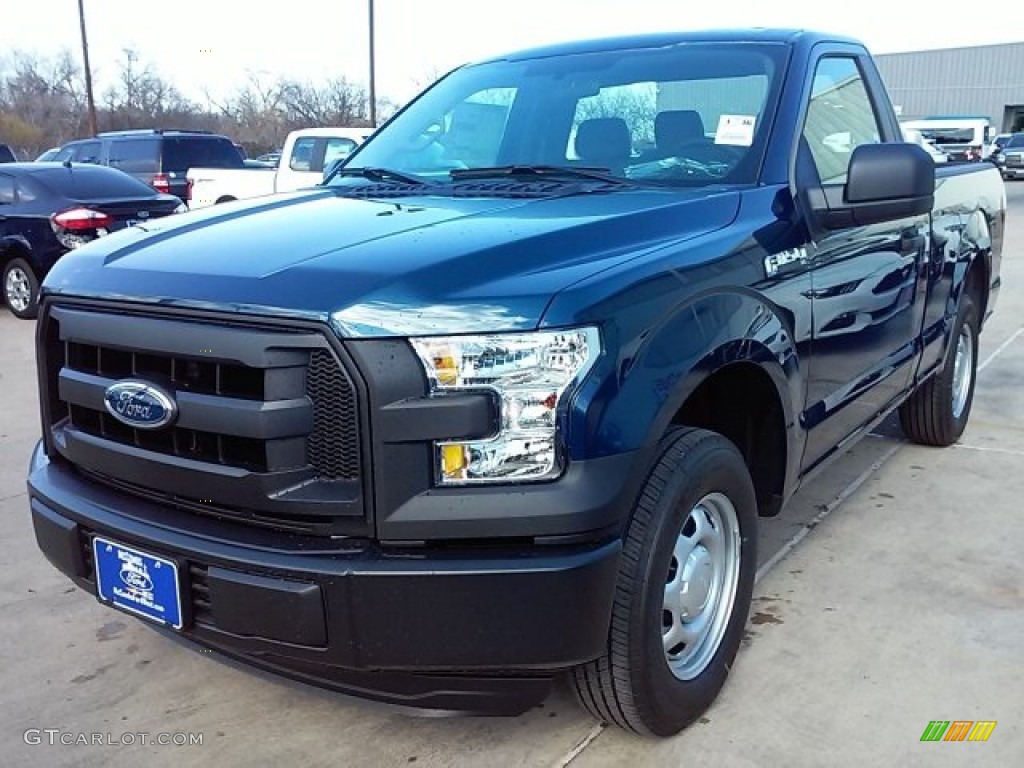 2016 F150 XL Regular Cab - Blue Jeans / Medium Earth Gray photo #14