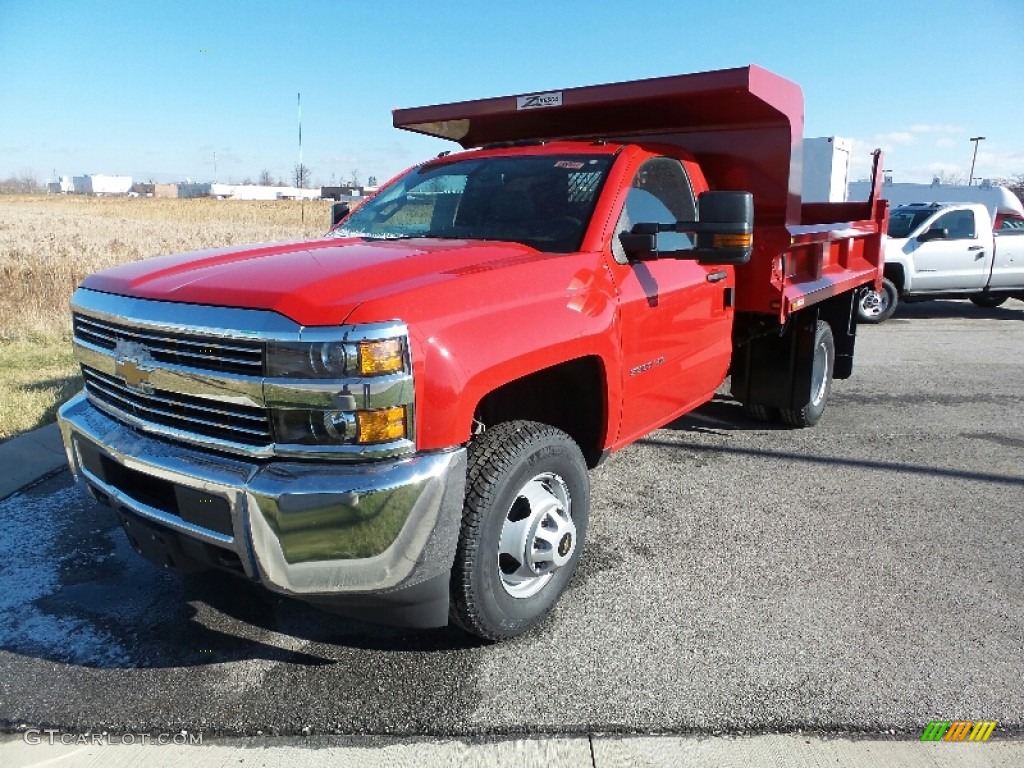 2015 Silverado 3500HD WT Regular Cab 4x4 Chassis - Victory Red / Jet Black/Dark Ash photo #1