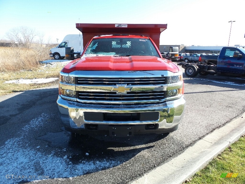 2015 Silverado 3500HD WT Regular Cab 4x4 Chassis - Victory Red / Jet Black/Dark Ash photo #2