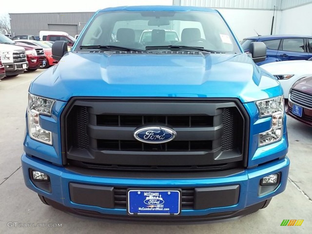 2016 F150 XL Regular Cab - Blue Flame / Medium Earth Gray photo #18