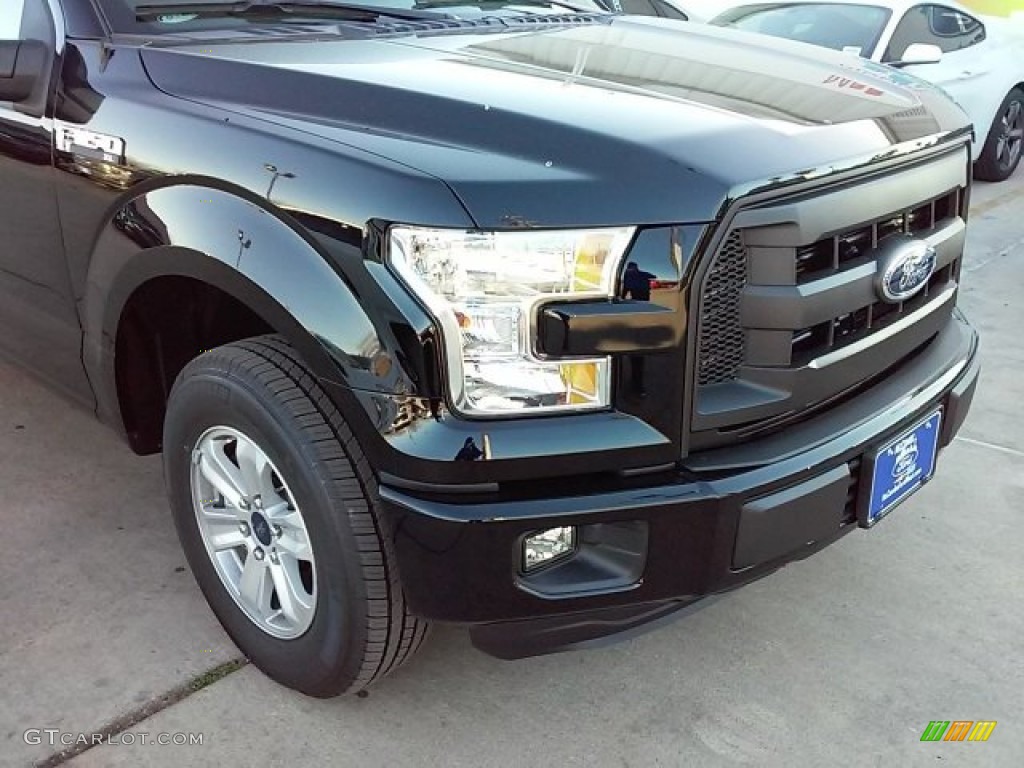 2016 F150 XL Regular Cab - Shadow Black / Medium Earth Gray photo #3