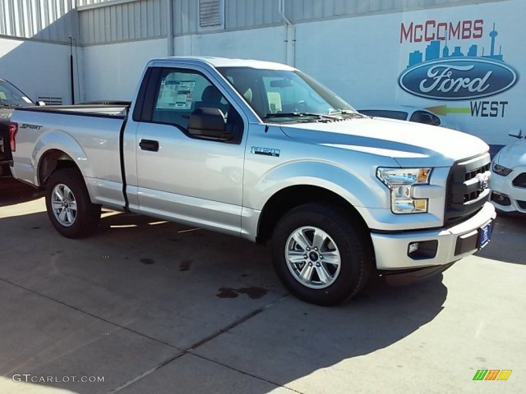 2016 F150 XL Regular Cab - Ingot Silver / Medium Earth Gray photo #1