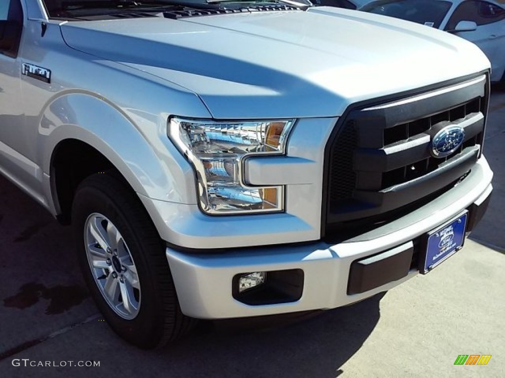 2016 F150 XL Regular Cab - Ingot Silver / Medium Earth Gray photo #3