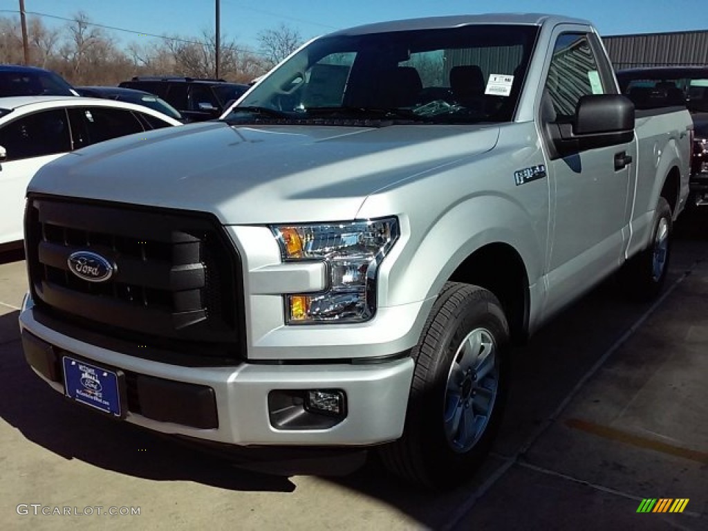 2016 F150 XL Regular Cab - Ingot Silver / Medium Earth Gray photo #8