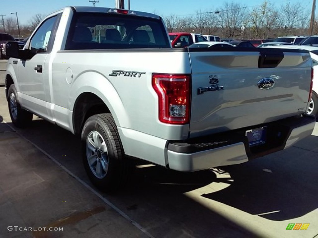2016 F150 XL Regular Cab - Ingot Silver / Medium Earth Gray photo #9