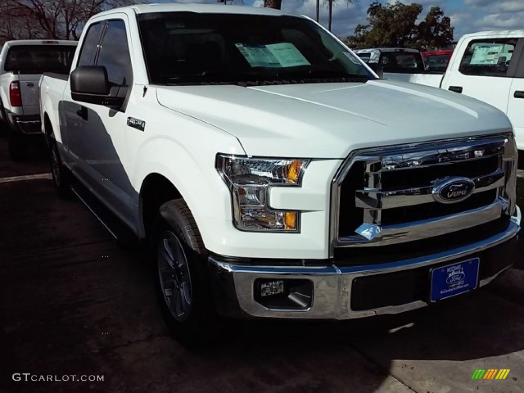 2016 F150 XLT SuperCab - Oxford White / Medium Earth Gray photo #1