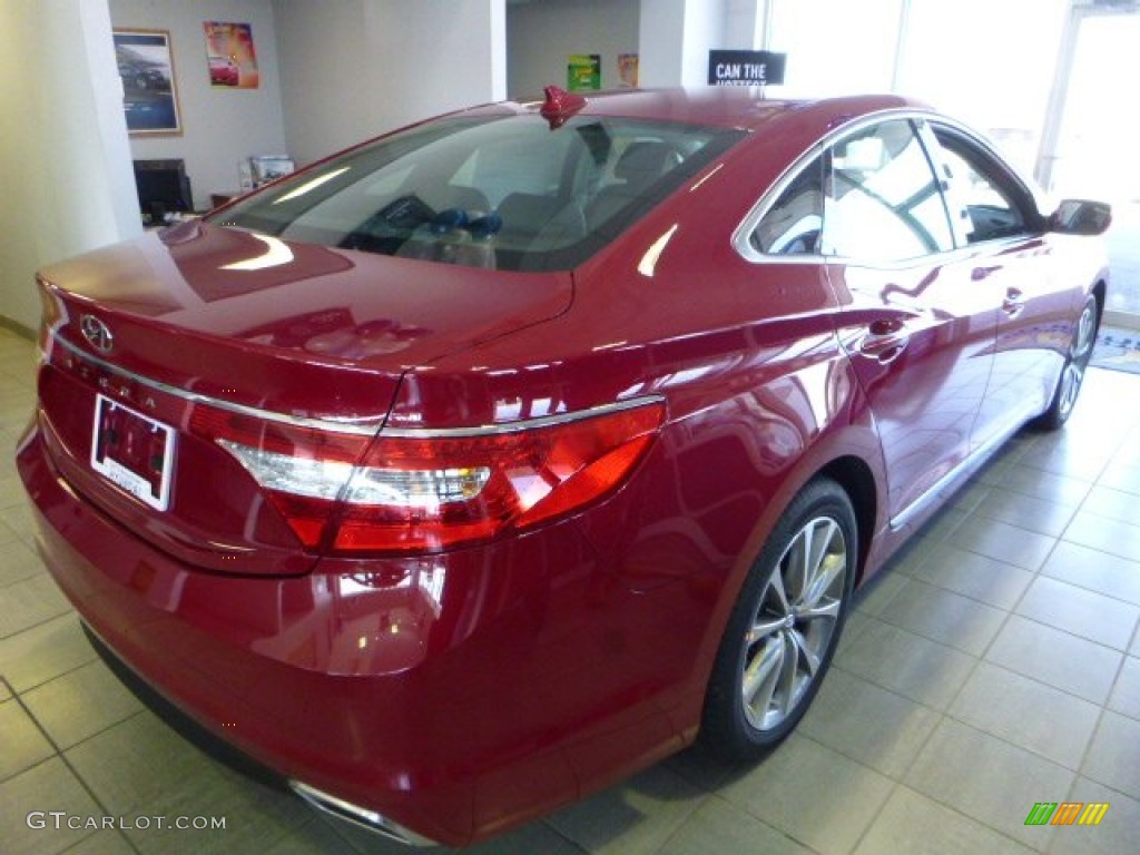 2016 Azera  - Venetian Red Pearl / Graphite Black photo #6