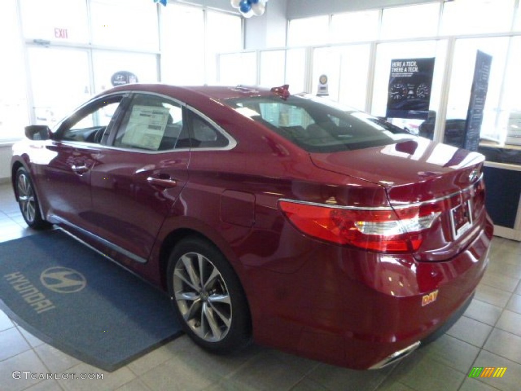 2016 Azera  - Venetian Red Pearl / Graphite Black photo #8