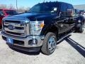 2016 Shadow Black Ford F350 Super Duty Lariat Crew Cab 4x4 DRW  photo #8