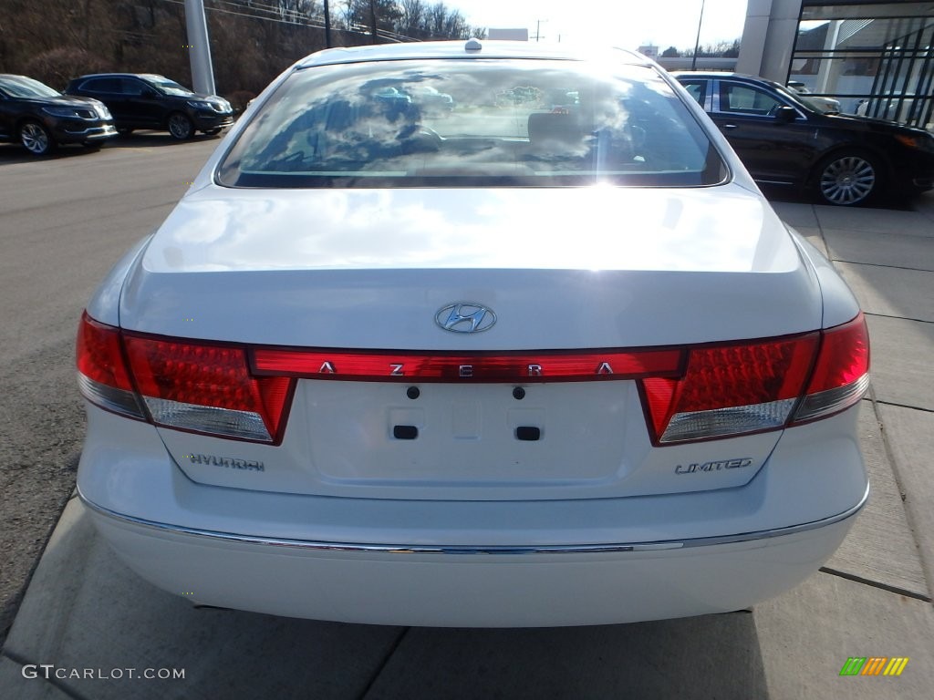 2008 Azera Limited - Powder White Pearl / Beige photo #4