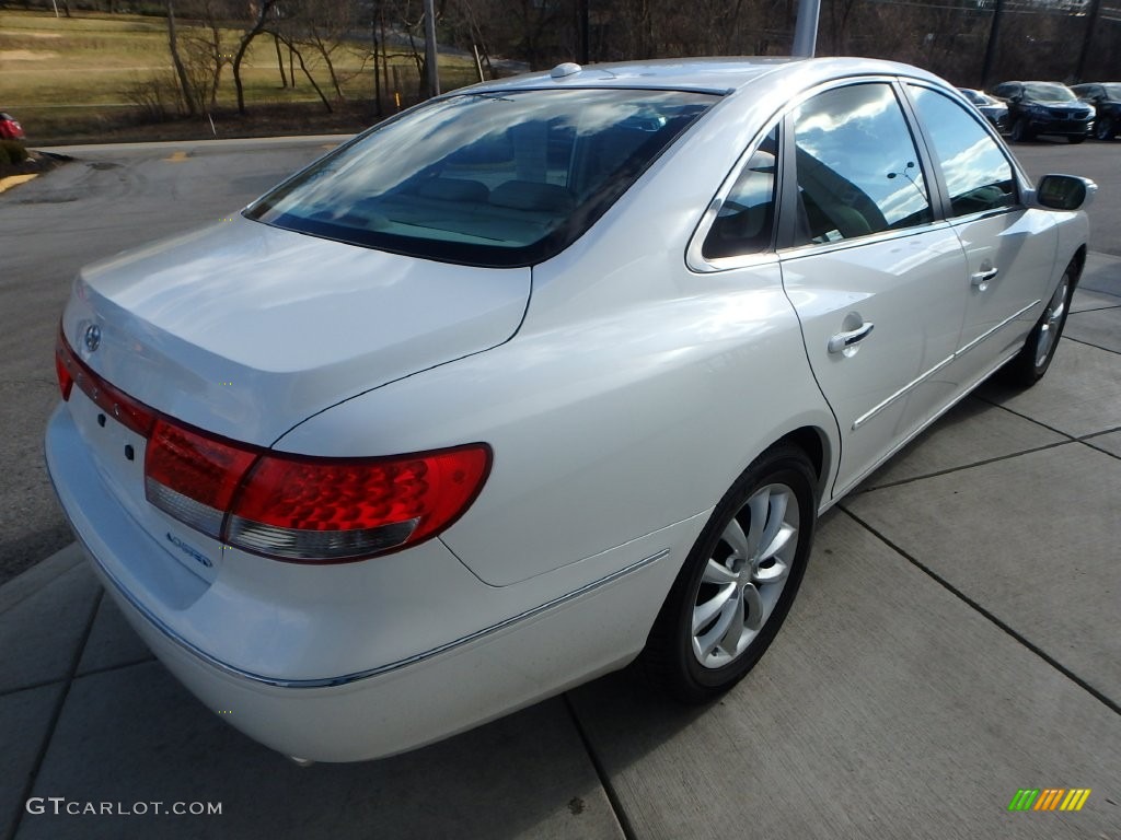 2008 Azera Limited - Powder White Pearl / Beige photo #5