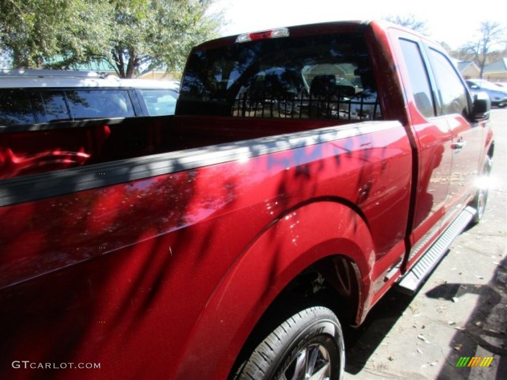 2016 F150 XLT SuperCab - Ruby Red / Medium Earth Gray photo #8