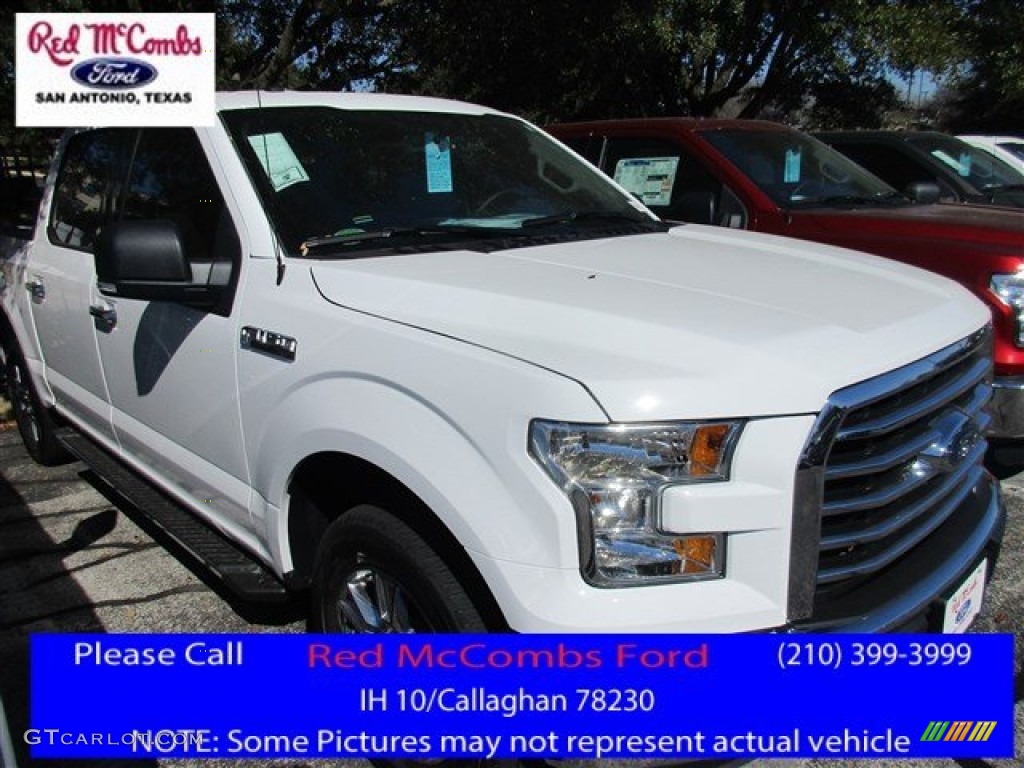 2016 F150 XLT SuperCrew - Oxford White / Medium Earth Gray photo #1