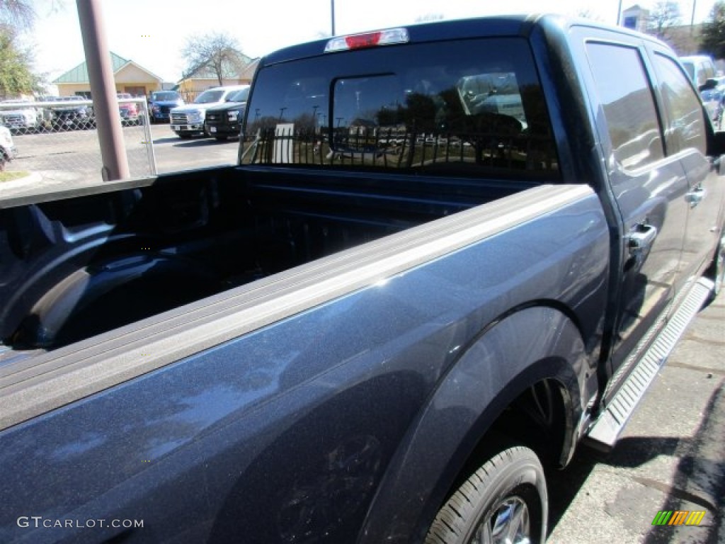 2016 F150 XLT SuperCrew - Blue Jeans / Medium Earth Gray photo #7