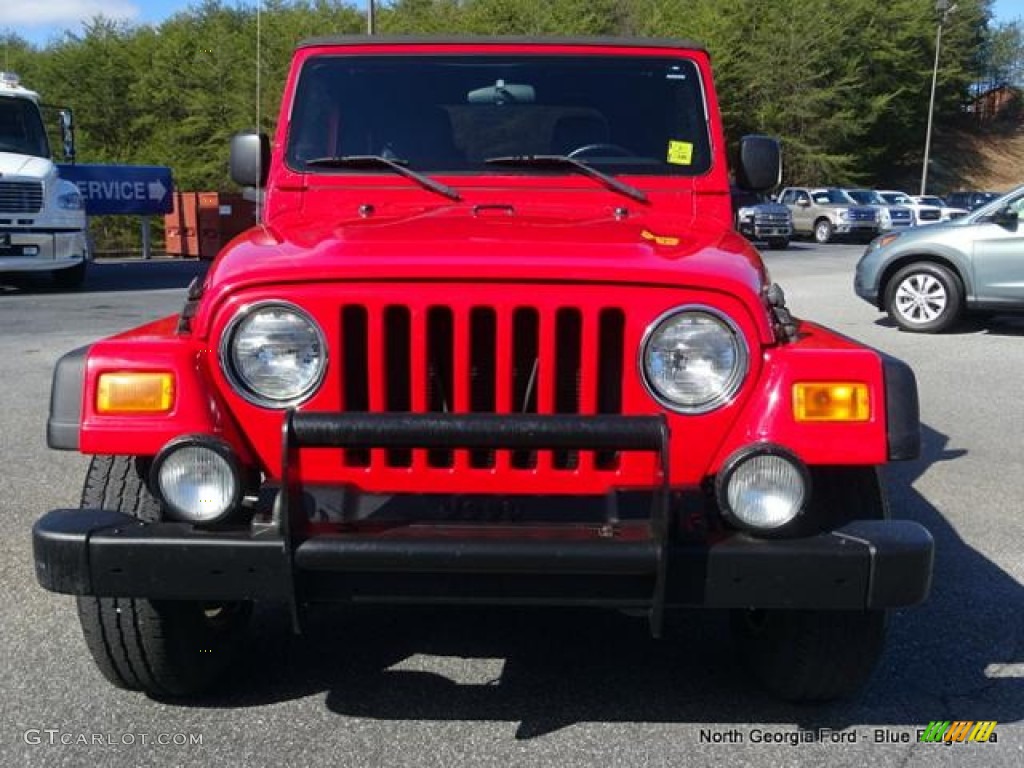 2006 Wrangler SE 4x4 - Flame Red / Dark Slate Gray photo #8