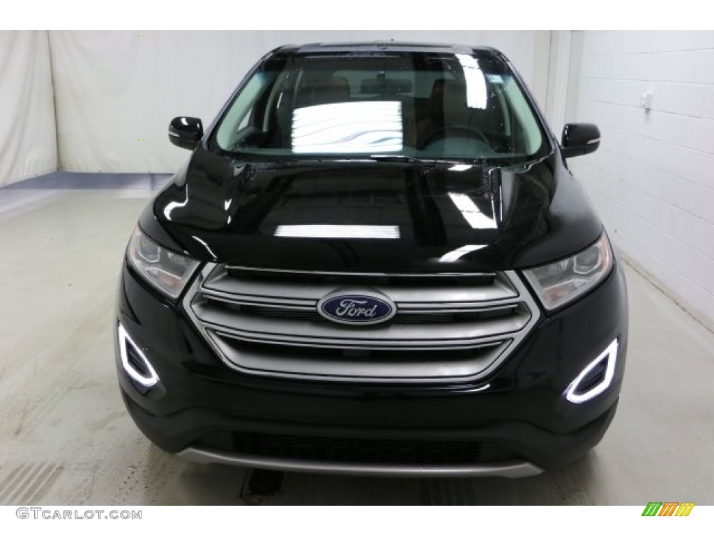 2016 Edge Titanium AWD - Shadow Black / Cognac photo #2