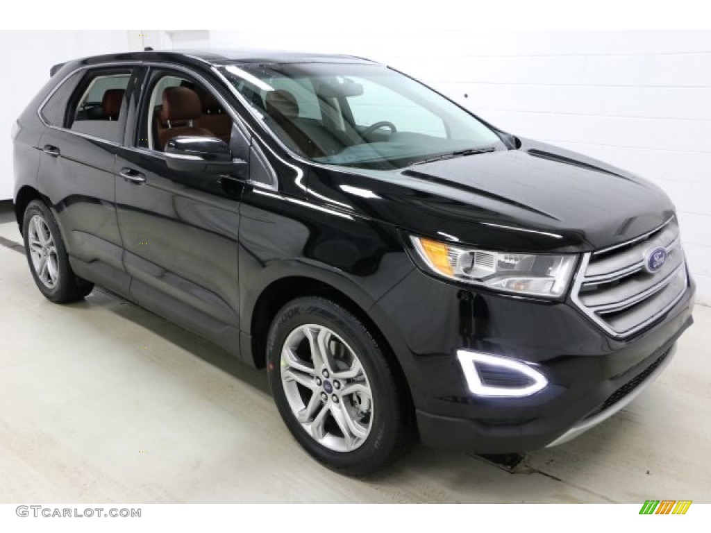 Shadow Black 2016 Ford Edge Titanium AWD Exterior Photo #110621197