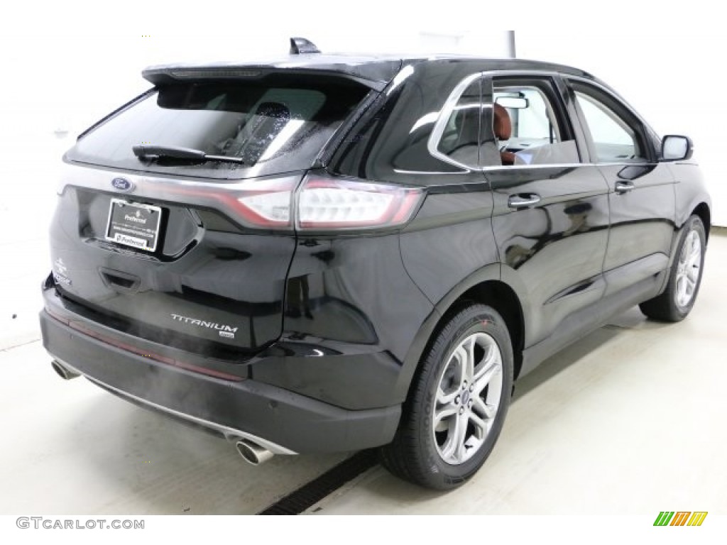 2016 Edge Titanium AWD - Shadow Black / Cognac photo #4