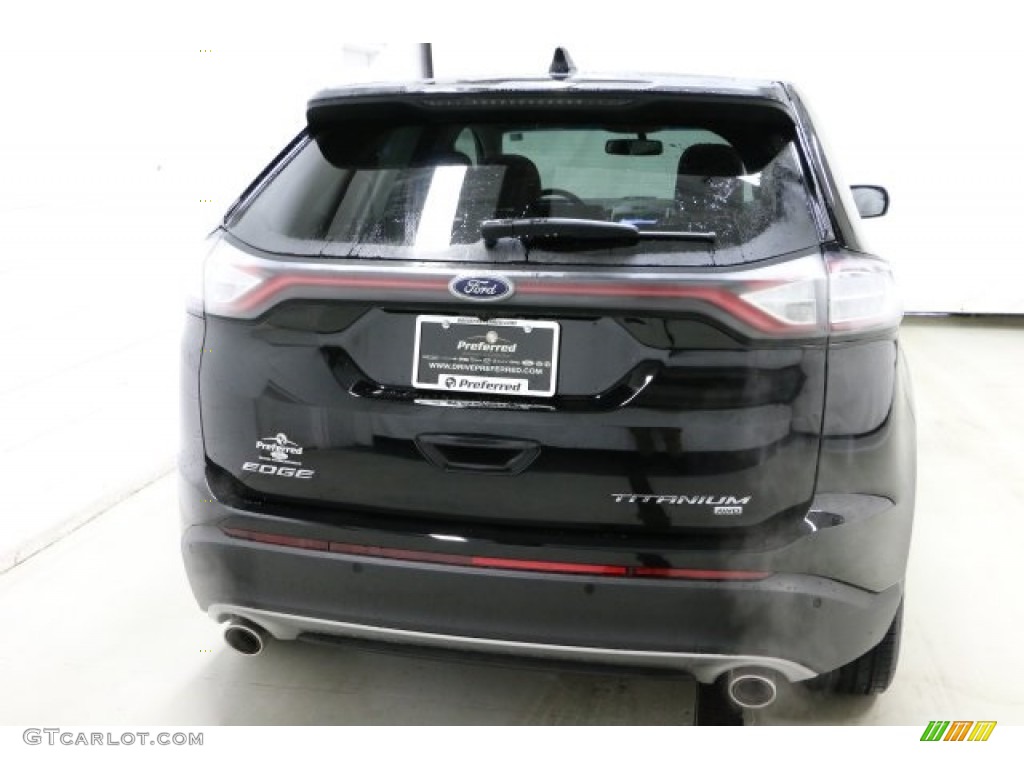 2016 Edge Titanium AWD - Shadow Black / Cognac photo #5