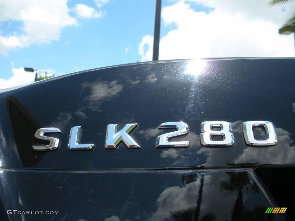 2006 SLK 280 Roadster - Black / Black photo #14