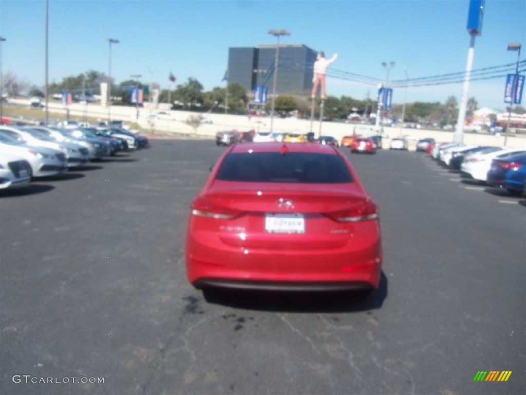 2017 Elantra Limited - Red / Beige photo #10