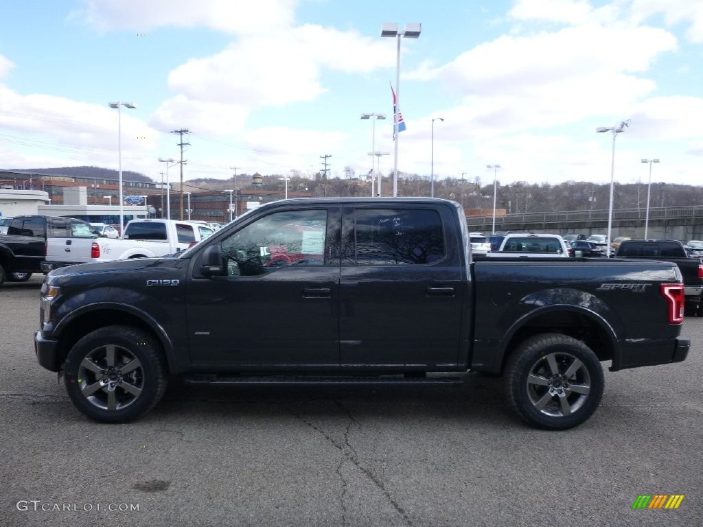 2016 F150 XLT SuperCrew 4x4 - Lithium Gray / Black photo #6