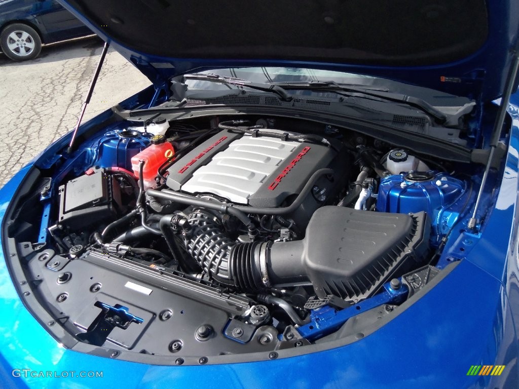 2016 Camaro SS Coupe - Hyper Blue Metallic / Medium Ash Gray photo #71