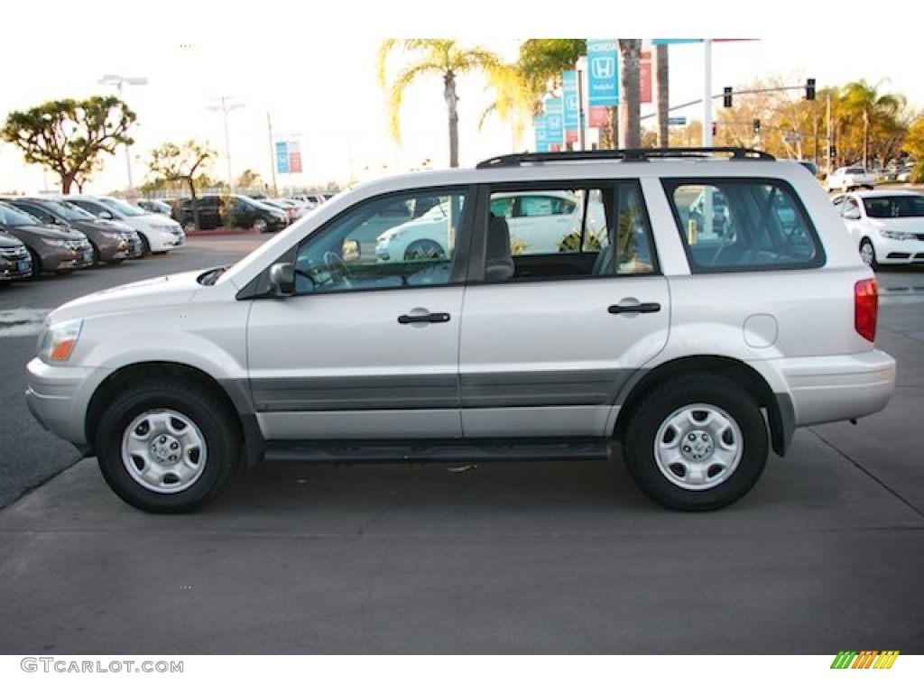 2005 Pilot LX 4WD - Billet Silver Metallic / Gray photo #9