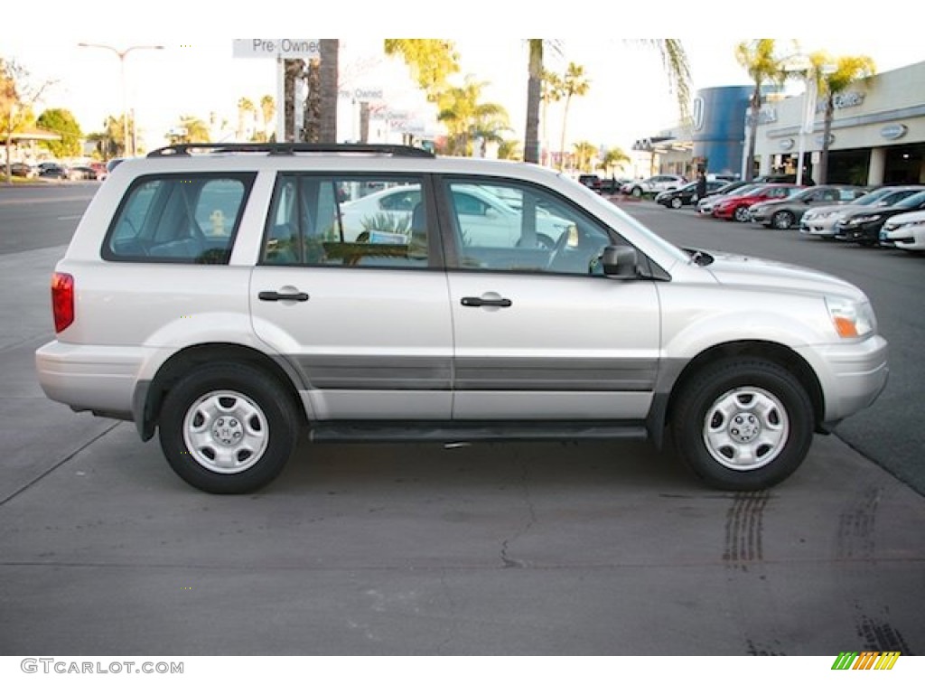 2005 Pilot LX 4WD - Billet Silver Metallic / Gray photo #12