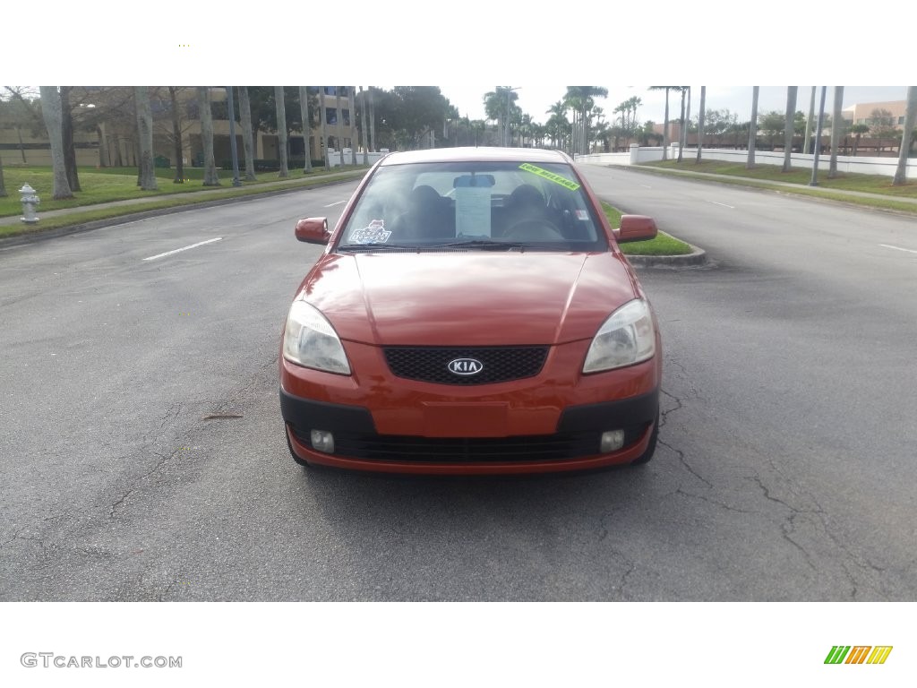 2006 Rio Rio5 SX Hatchback - Sunset Orange / Gray photo #8