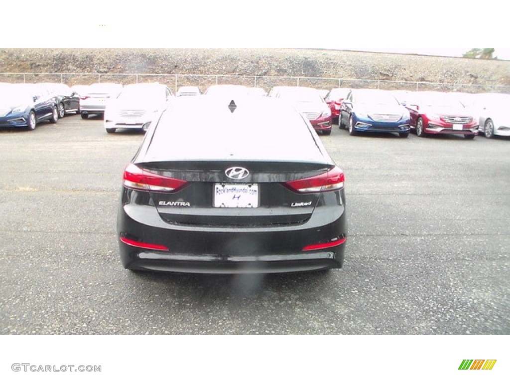 2017 Elantra Limited - Black / Gray photo #2
