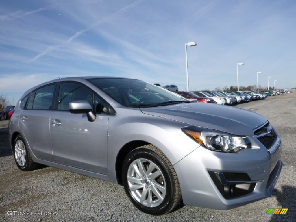 2016 Impreza 2.0i Premium 5-door - Ice Silver Metallic / Black photo #1