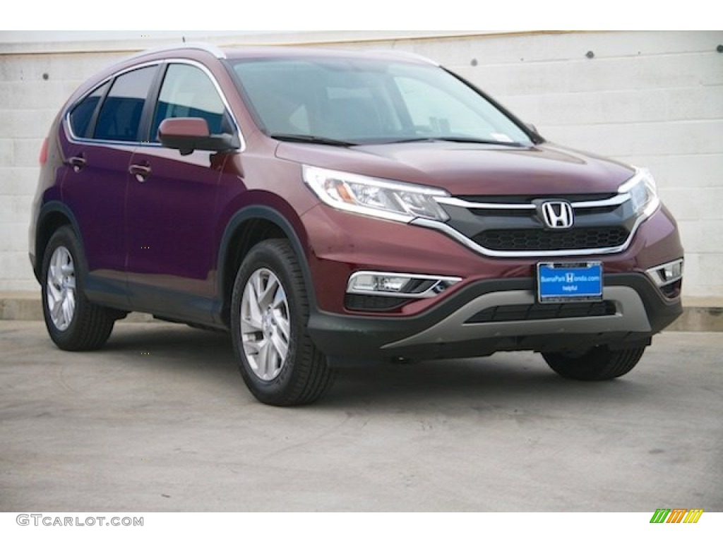 2016 CR-V EX-L - Basque Red Pearl II / Gray photo #1