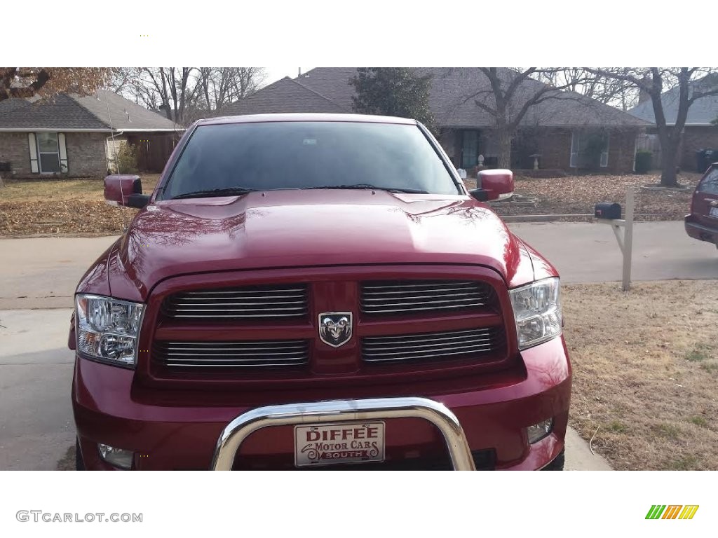 2011 Ram 1500 SLT Crew Cab 4x4 - Deep Cherry Red Crystal Pearl / Dark Slate Gray/Medium Graystone photo #5