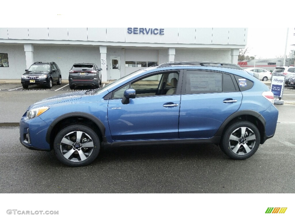 2016 Crosstrek Hybrid Touring - Quartz Blue Pearl / Ivory photo #3