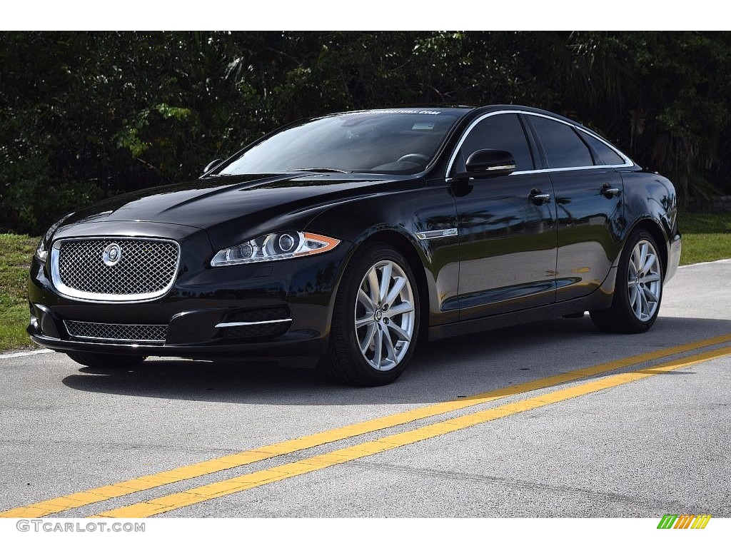 2013 XJ XJ - Ebony Black / London Tan/Jet photo #3