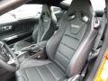 Ebony Recaro Sport Seats 2016 Ford Mustang GT Premium Coupe Interior Color