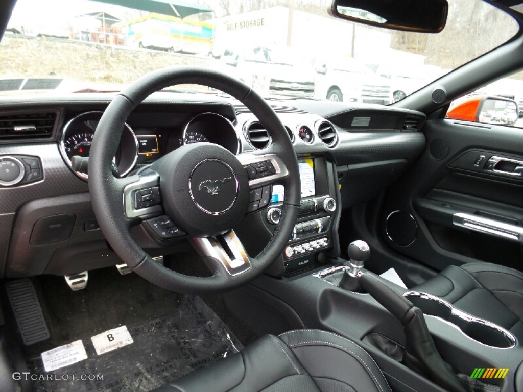 Ebony Recaro Sport Seats Interior 2016 Ford Mustang GT Premium Coupe Photo #110644406