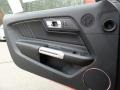 Ebony Recaro Sport Seats 2016 Ford Mustang GT Premium Coupe Door Panel