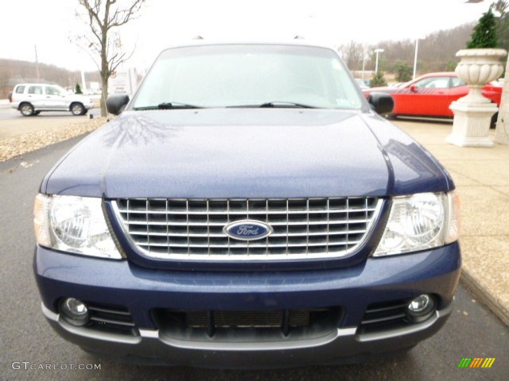 2005 Explorer XLT 4x4 - Dark Blue Pearl Metallic / Graphite photo #10