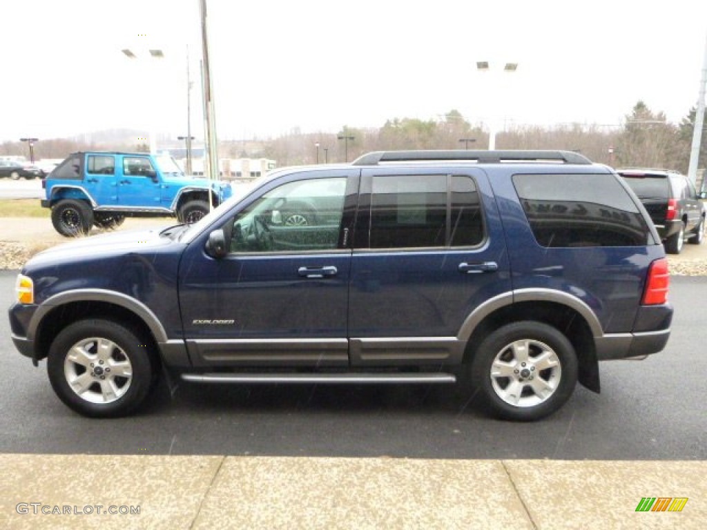 2005 Explorer XLT 4x4 - Dark Blue Pearl Metallic / Graphite photo #12